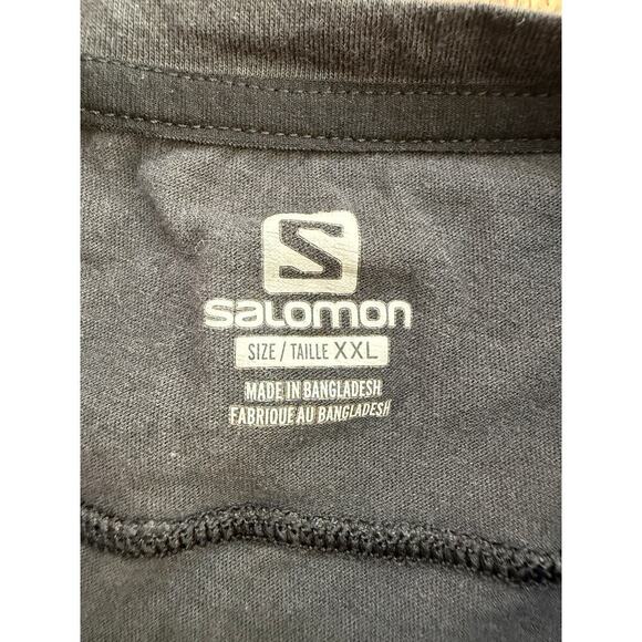 Salomon Men's Black Essential Long Sleeve Tee Shirt Size XXL - Picture 4 of 6
